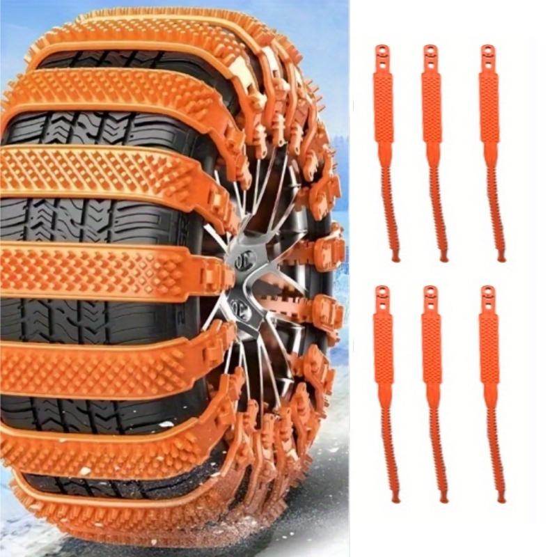 10pcs Automotive Tire Anti-Skid Snow Cha For Sedans Off-Road Vehicles SUV Vans Universal Winter Safety Equipment