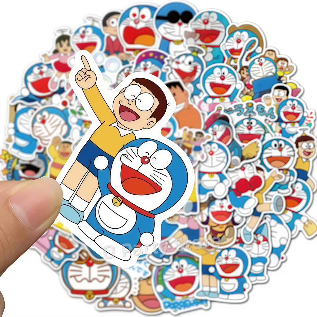 Doraemons Birthday Party Decoration Tableware Plate Cup Balloon Cake Topper Banner Stickers Kids Favor Gift Baby Shower Supplies