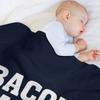Bacon Bacon Bacon Funny Lover Throw Blanket Faux Fur Soft Warm Blanket for Bed