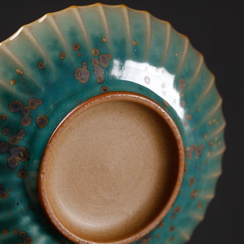 120ml Ceramic Gaiwan Japanese Style Tea Bowl Kiln Change Sancai Gaiwan