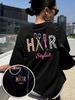 Hair Stylist Graphic TShirt Unisex Funny Hairdresser Gift Tee Leopard Zebra Print Scissors Comb Short Sleeve Summer Casual Top