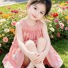Girls Summer Sleeveless Cake Dress With Bowknot Princess Party Dress For Kids