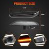LED Side Marker Lights Compatible with BMW 1 3 5 Series, Smoke Lens, 2 PCS | Amber Turn Signal Lamps, Compatible with E90 E91 E92 E93 E46 E60 E61 E82