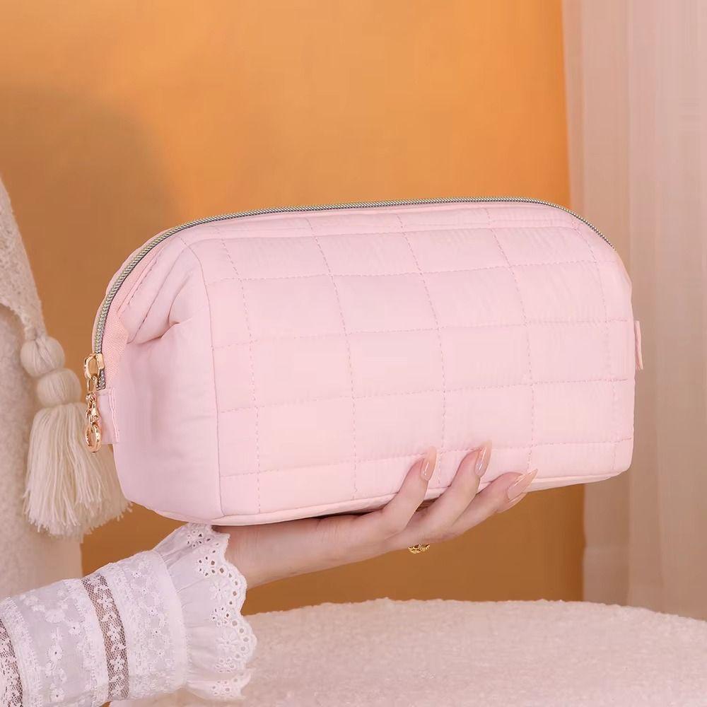 Solid Color Cosmetic Storage Bag Large Capacity Travel Toiletry Bag Sundries Organizer  Outdoor
