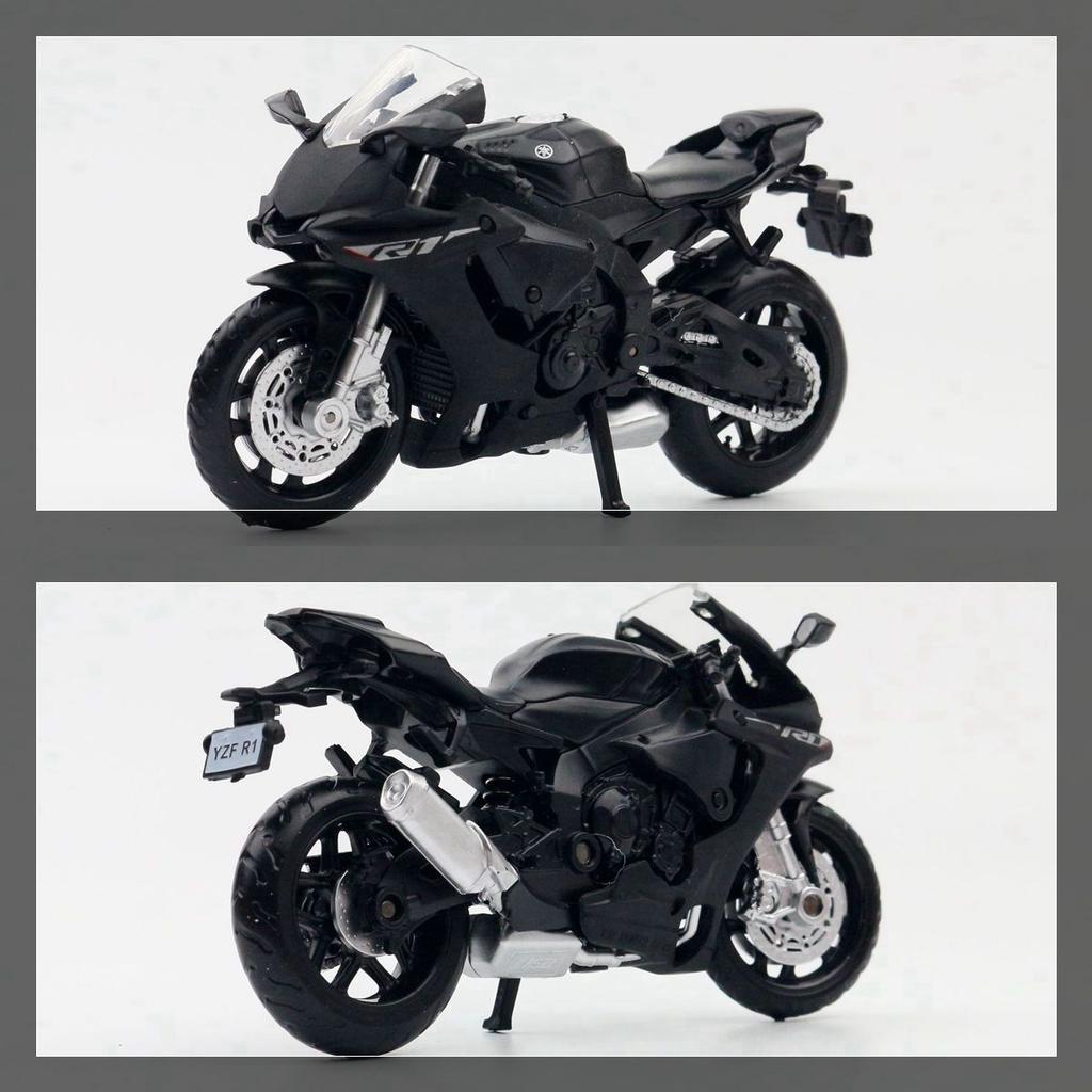 1/18 Scale Yamaha YZF-R1 Toy Motorcycle Diecast Metal Miniature Vehicle Model 1:18 Super Racing Collection Gift for Children Boys Kid