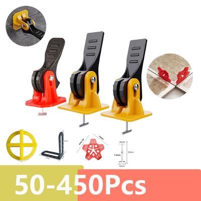 5-450pcs Floor Tile Leveling System Clips Construction Tools Tile Leveler Adjuster Locator Spacers Set for Porcelain Tile Wall