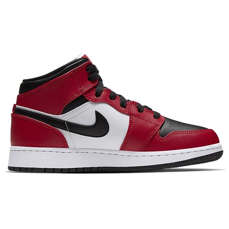 Jordan Dziecięce sneakersy Air Jordan 1 Mid "Chicago Black Toe" 554725-069