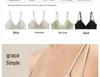 French Satin & Lace Push-Up Bra - Minimizer for Large Busts, Double Strap, Comfortable & Sexy Summer Wear
