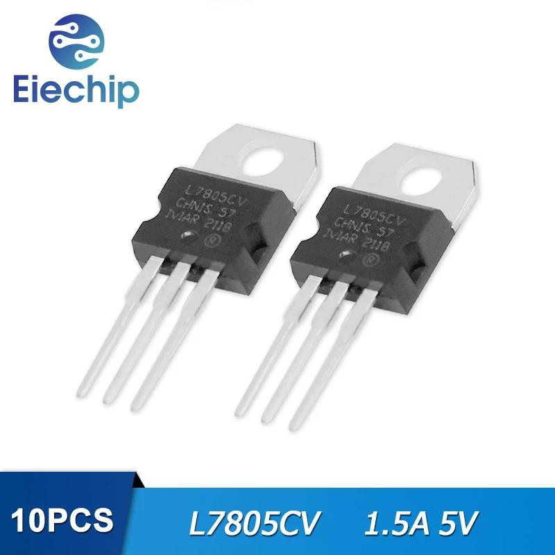 

10шт L7805CV L7805 1.5A 5V TO-220 Регулятор напряжения
