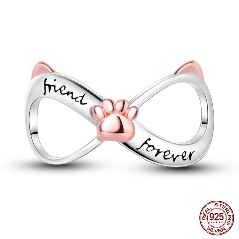 100% Copper Classic Golden Sunflower Feather Eternal Infinity Charm Beads Fit Qikaola Original Bracelet Diy Jewelry