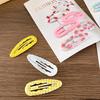 6Pcs/set Fruit Print BB Clip Baby Girls Bangs Side Clip Children's Hairpins Plaid Hair Clips Barrettes Headwear Hair Accessories