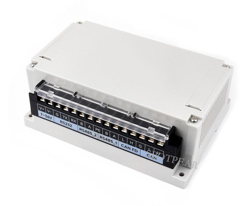 Raspberry Pi 4B/5 Industrial Expansion Board: RS232, RS485, CAN, CANFD with Housing