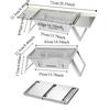 Stainless Steel Folding Barbecue Stove Rust-proof Barbecue Shelf Barbecue Grill  Camping