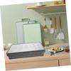 Kitchen Storage Box With Removable Cover Reinforced Handles Stackable Design For Cutlery Office Supplies Jewelry Organizing