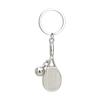 Sporty Zinc Alloy Keychain Featuring Hollowed Tennis Racket Designs Vacuum Electroplated Finish Collector's Accessory
