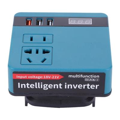 Invertor Baterie Litiu 120W DC 21V La 220V Invertor Baterie Putere Mare Multifuncțional 3 Porturi USB pentru Makita