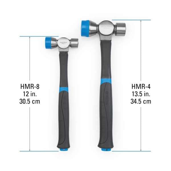PARKTOOL Shop Plastic and Metal Combination Hammer with Interchangeable Plastic Hammer, Head, HMR-4