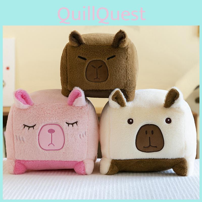 Quadrate Capybara Plush Toy Cartoon Stuffed Doll Kids Birthday Gifts Decoration