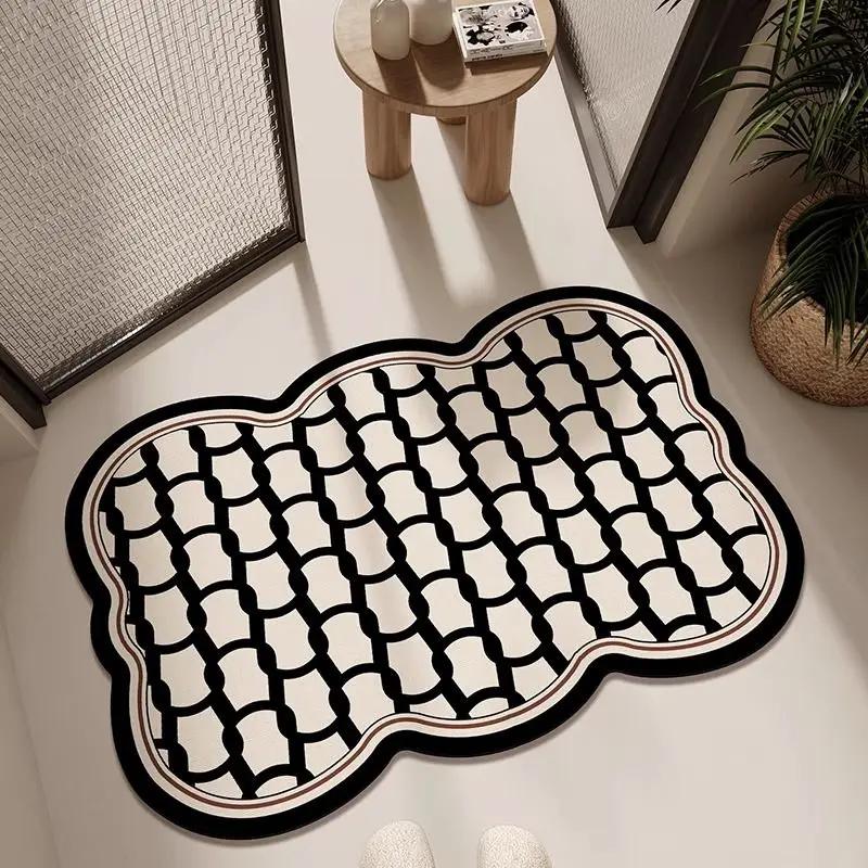 Diatom Mud Floor Mat, Bathroom and Toilet Absorbent Floor Mat, Anti Slip Sink, Toilet Soft Cushion, Carpet