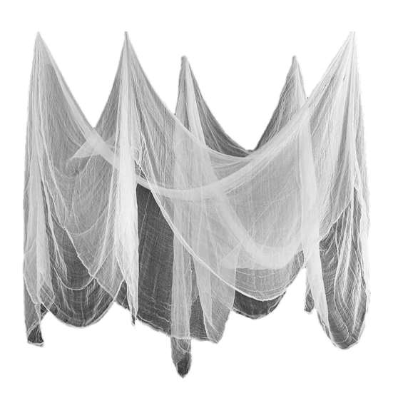 Horror Scene Setting Halloween Coarse Mesh Gauze Fabric, Polyester Cotton Decor for Haunted Holiday Party Supplies House, Spooky DIY Decoration,