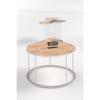 Coffee Table And Nesting Table Terra Silver White