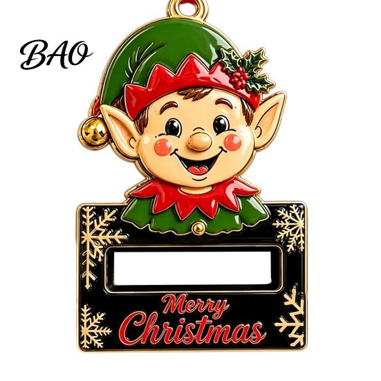 Wooden Money Clip Ornament Christmas Holder Ornament, Cash Gift Tree Hanging Decoration, Acrylic Display Storage Merry Pendant for Holiday Party Decor