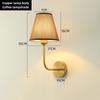 E27 American fabric wall lamp simple hotel room interior decor lighting living room corridor aisle bedroom bedside wall light