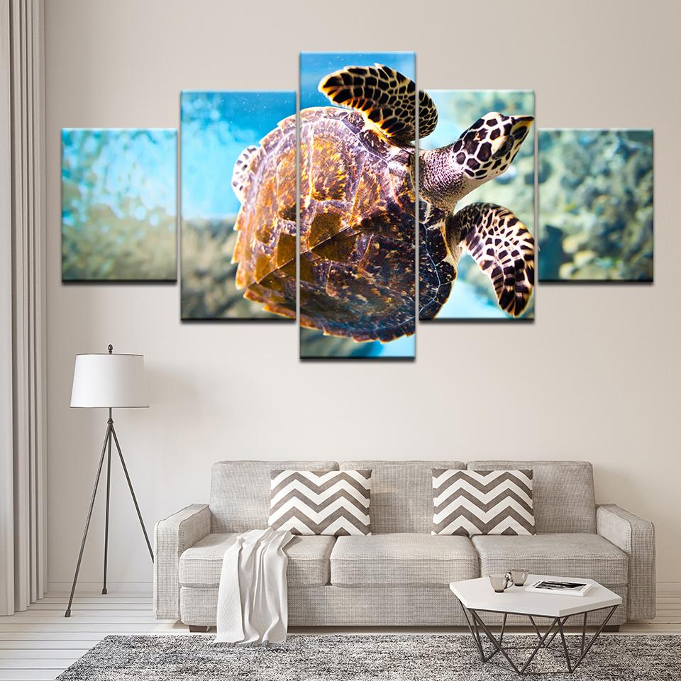 

Canvas Painting animal tortoise seaturtle 5 Pieces Wall Art Painting Modular Wallpapers Poster Print for living room Home Decor 20x35 20x45 20x55cm