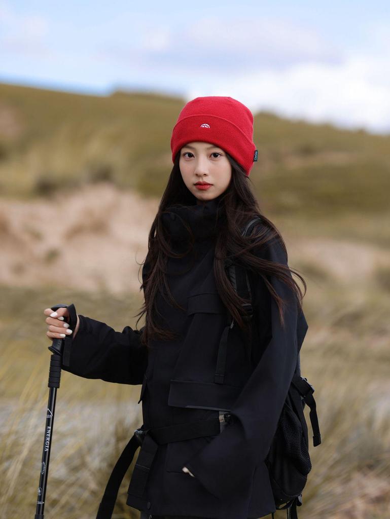 Women's Knitted Beanie Hat: Autumn/Winter, Korean Style, Ear Protection, Windproof, Outdoor Mountaineering Fashion.