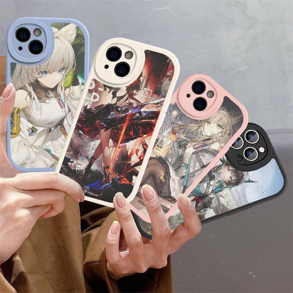 Popular Game A-Arknights E-Endfield Phone Case For IPhone 16 15 14 13 12 11 Pro Max Plus Soft Leather Cover