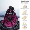 Pink Spider Web Personalized Name Blanket Lightweight Personalized Blanket Ultra-Soft Great for Seaside Picnics Sofa Home Decor