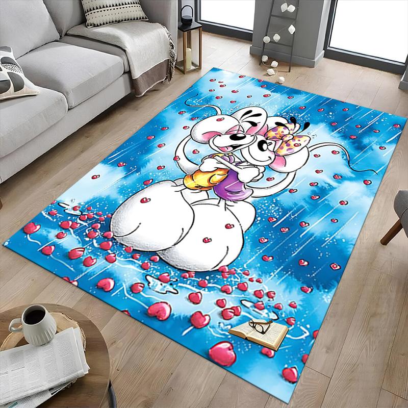 1pc Love Friendship Carpet for Playroom Bedroom Living Room Sofa Home Decor,kids Game Area Rug Non-slip Floor Mat Y72342