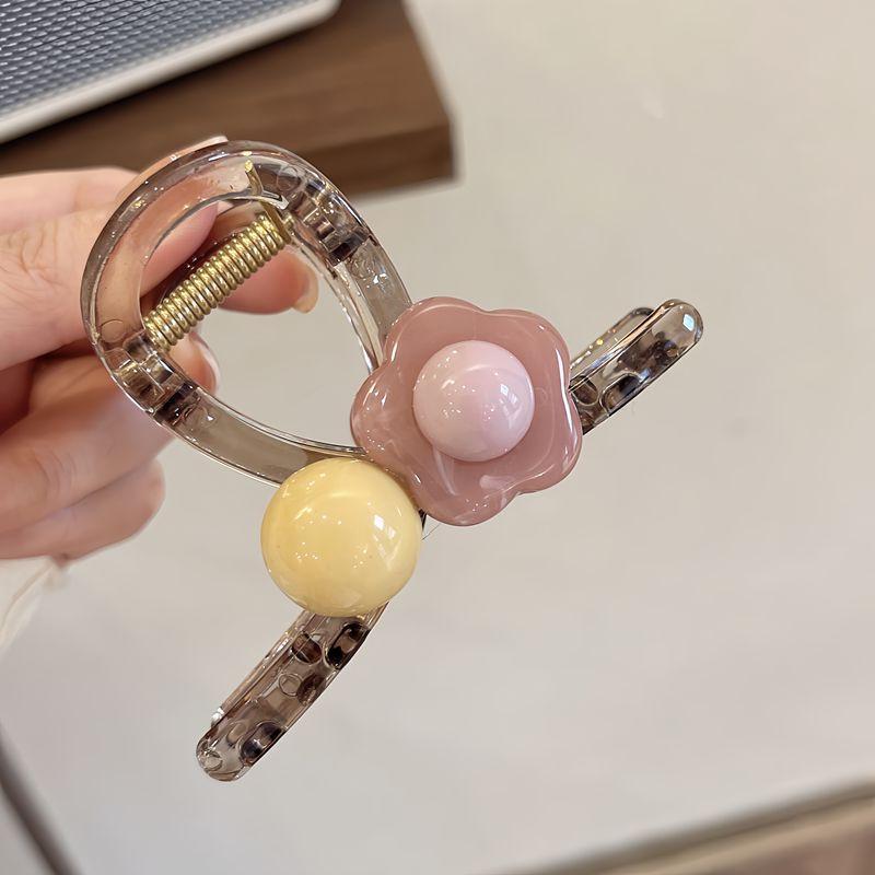 Nouvelle Pince à Cheveux Fleur Pour Femmes Élégante Style Chinois Magnolia Feuille de Bambou Fleur de Pêcher Pinces à Cheveux Été Plage Griffes de Requin