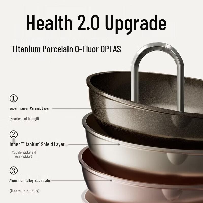 COOKER KING Titanium Shield Non-stick Wok