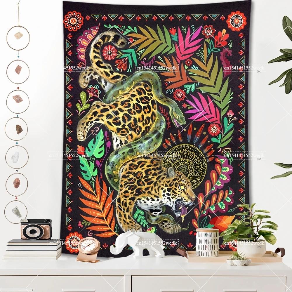 Raven Norse Folk Tapestry Medieval Animals Birds Tarot Tapestrys Room Decor Aesthetics Landscape Art Posters Background Cloths