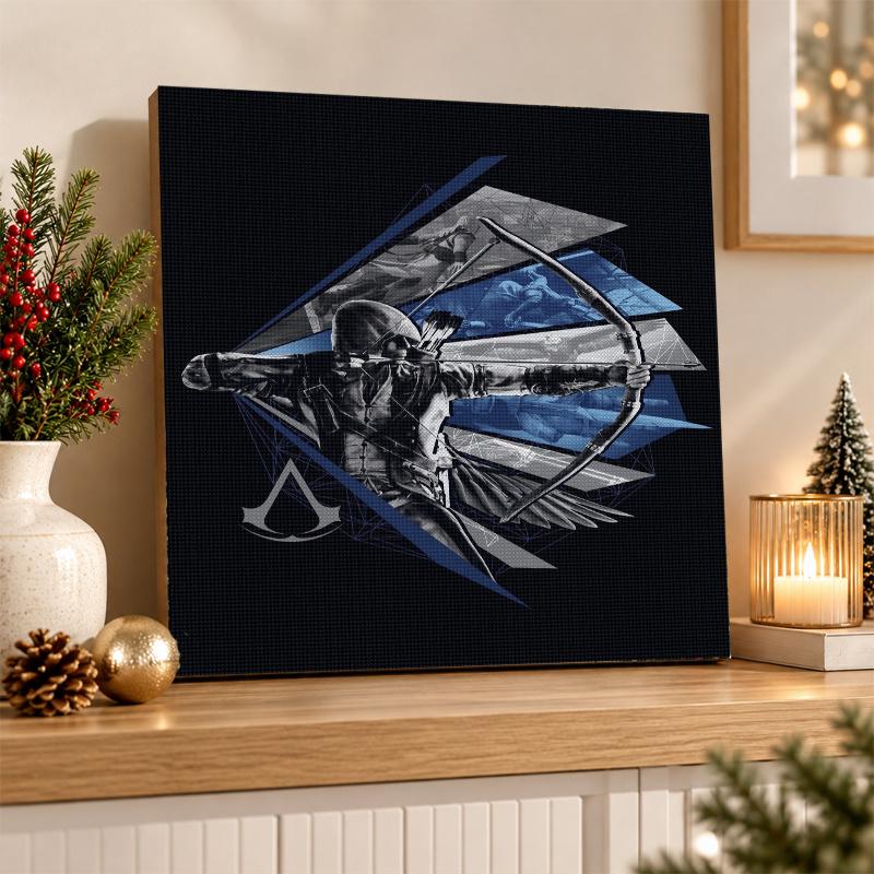 Sada na diamantové malování Assassin's Creed 5D plný vrták DIY diamantová mozaika Nástěnná malba Domácí dekorace