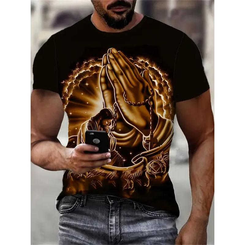 Fashion 3D Print Men Short Sleeve Round Neck T-Shirt Plus Size Tee Summer Casual Tshirts