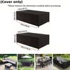 Courtyard Furniture Cover, Rectangular Outdoor Table Cover, Suitable for Terraces, Balcony, Gardens