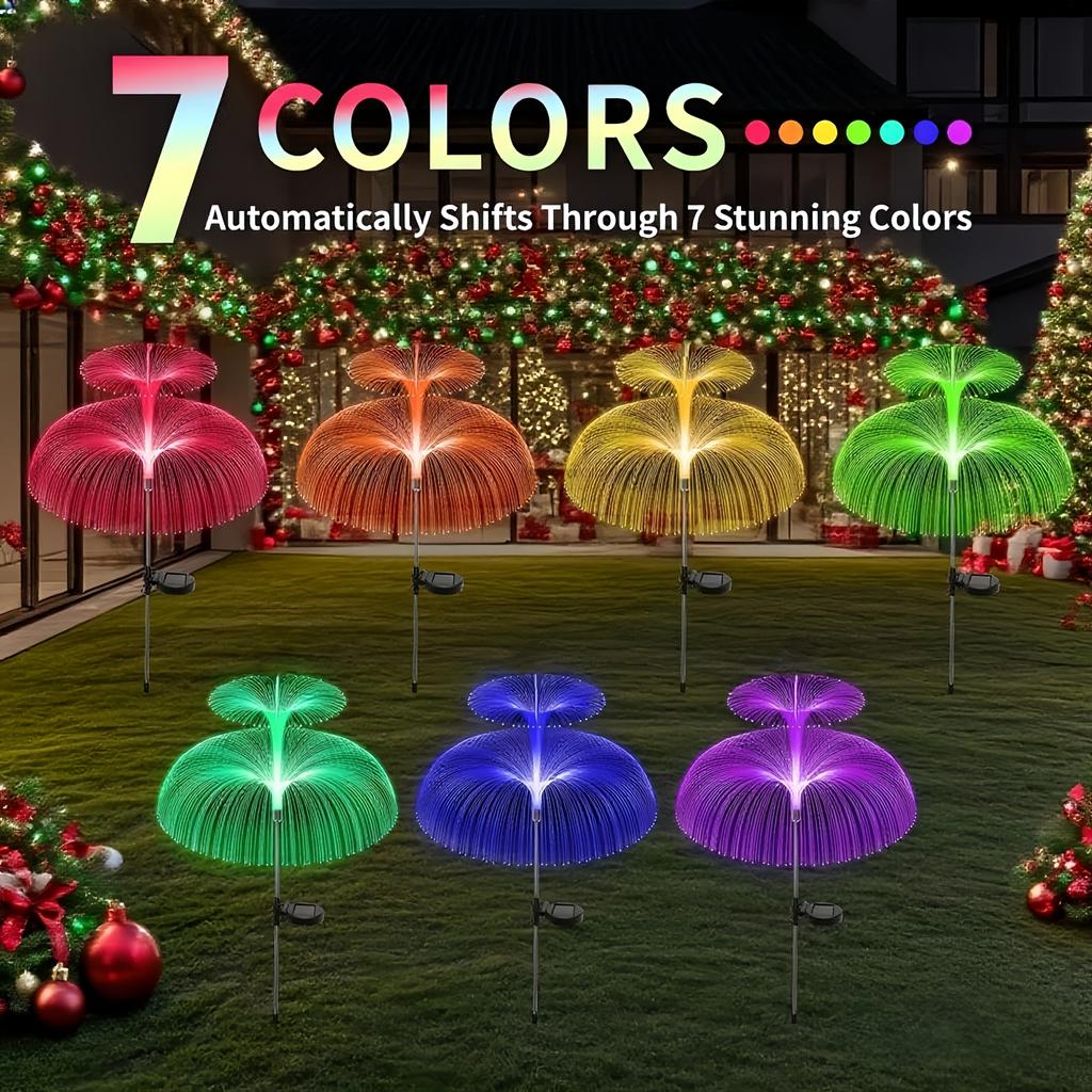 Christmas Jellyfish Garden Light Solar RGB Conversion Light Suitable for Wedding , Courtyards, Lawn Terraces Christmas Decoration