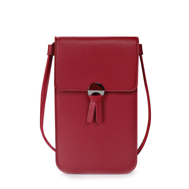 Mini Crossbody Bags for Women PU Leather Shoulder Purses and Handbags for Girls Ladies Phone Simple Solid Bag
