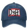 DUFF The Ssimpsons Cartoon Washed Baseball Cap Street Style Hip Hop Hats Spring Unisex Women Outdoor Sun Sunshade Baseball Caps