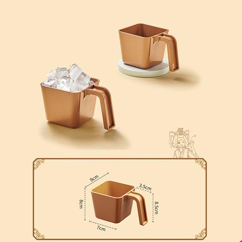 

280/350/470/590 мл Совок для льда Лопатка для льда Пластиковая Квадратная Лопатка для льда Мерный стакан Совок для льда для кофейни Гаджет L