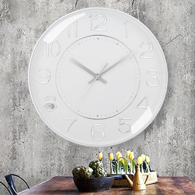 Leichter Luxus Modernes Zuhause Esszimmer Stereo Zifferblatt Nicht-klickende Uhr für Schuldekoration Öffentlicher Ort Büro