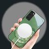 Gradient colored flowers For Samsung Galaxy S20 FE S21 S22 + S23 Plus S24 Ultra 25 Edge S24 Ultra For Magsafe Glass Phone Casee