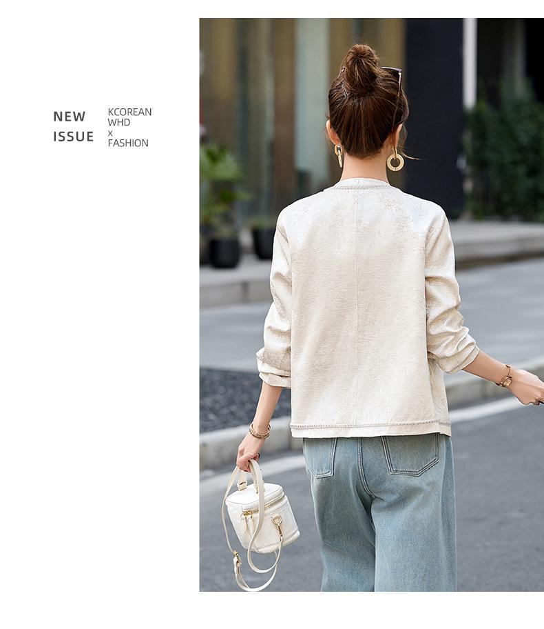 2025 Spring & Autumn Embroidered Jacket - Chinese and International Style (RX9202)