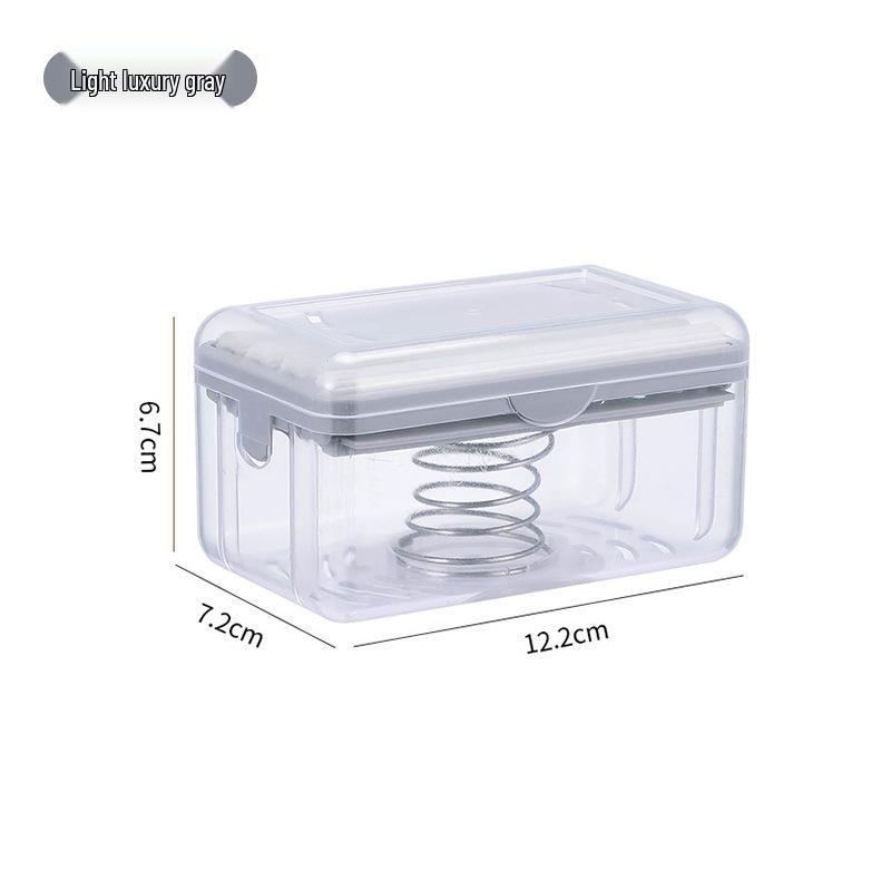 Light Luxury Multifunctional Soap Dish with Built-in Foaming Feature and Draining Storage.