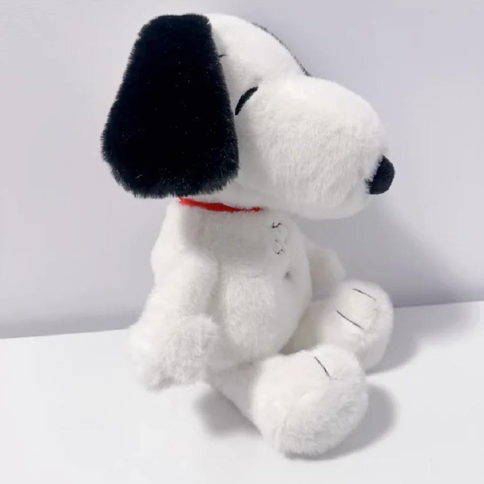 Hot  Snoopy Plush Doll Breath Child Peluche Soothes Toy Anime Baby Music Light Sleep Toys Snoopy White Dog Kid Gifts
