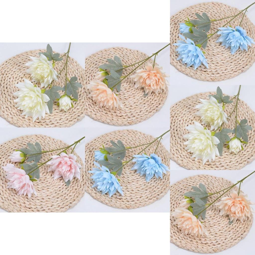 Silk Flowers Dahlia Pinnata Artificial Bridal Decoration For Wedding Ceremony And Party