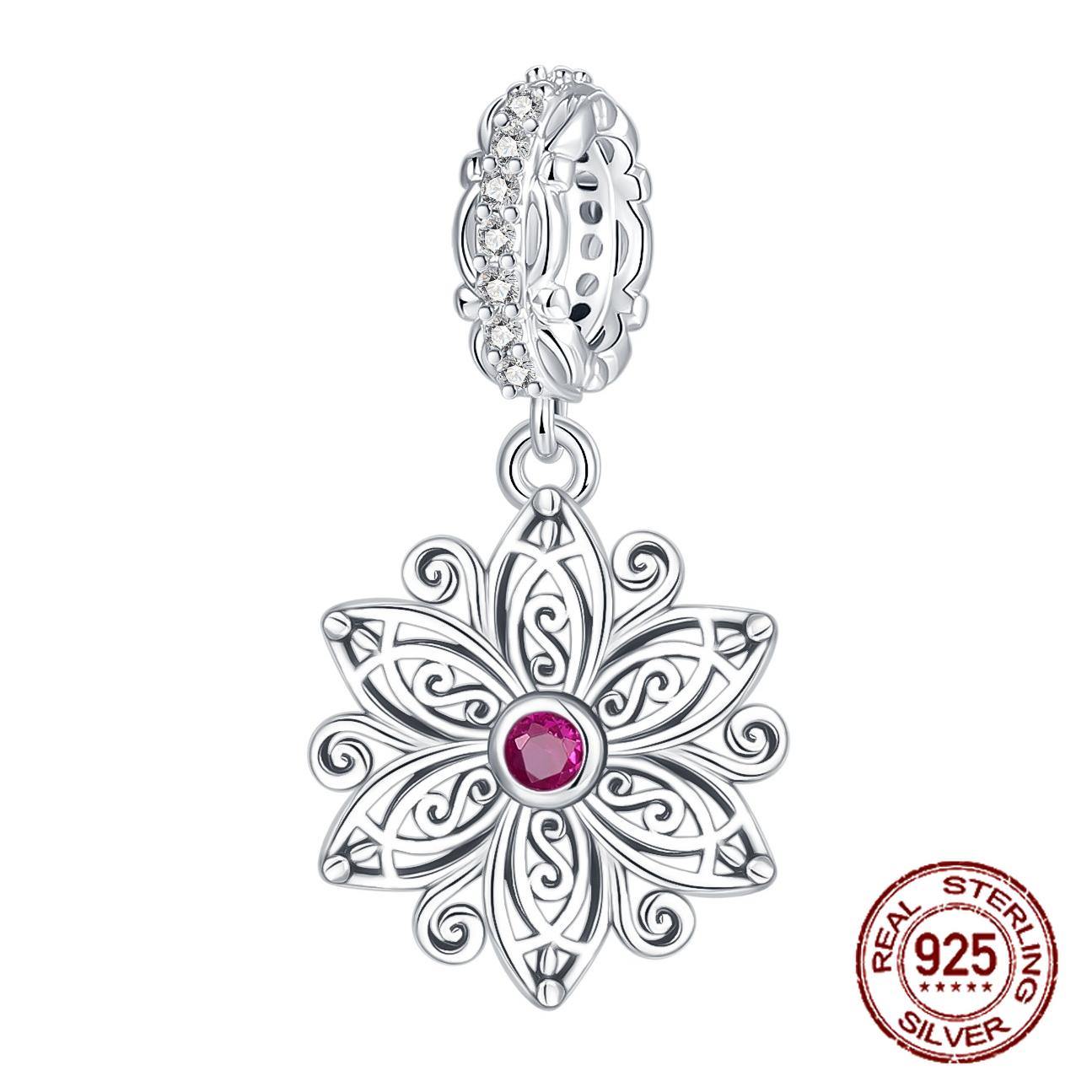 Медные Элегантные Винтажные Цветочные Ажурные Подвески Шармы Подходят к Оригинальным Браслетам-Шармам Женские Сделай Сам Ювелирные Изделия Подарки