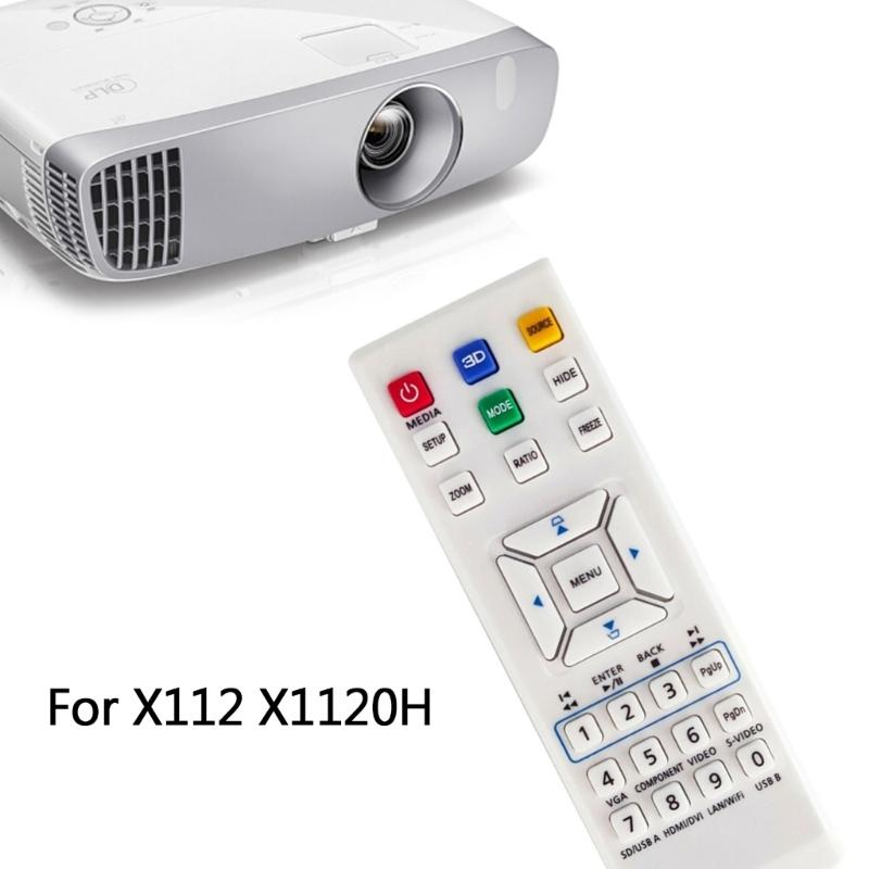 Replaced Remote Control Fit for X112/1120H/113 X113PH X1130P H5370BD Projector Remote Control Replacement White